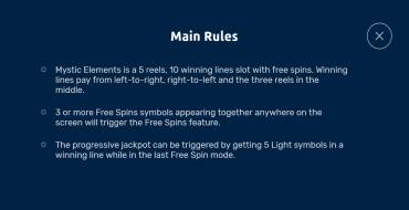Mystic Elements: Regeln