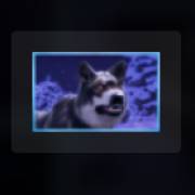 Mythic Wolf Sacred Moon: Grauer Wolf