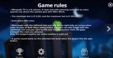 Nitropolis TV: Regeln
