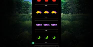 Oni Hunter Plus: Auszahlungstabelle