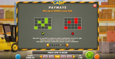 Pack and Cash: Zeilen