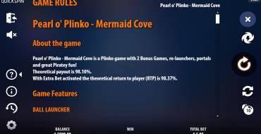Pearl o’ Plinko – Mermaid Cove: Regeln