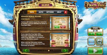 Pirate Pays Megaways: Bonus Spiele