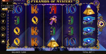 Pyramids of Mystery: Spielautomat