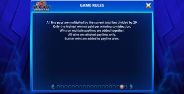 Quick Hit Blitz Blue: Regeln