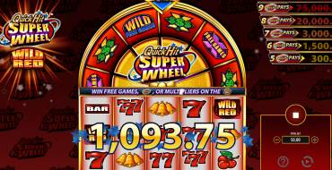 Quick Hit Super Wheel Wild Red: Gewinne