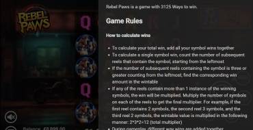 Rebel Paws: Regeln
