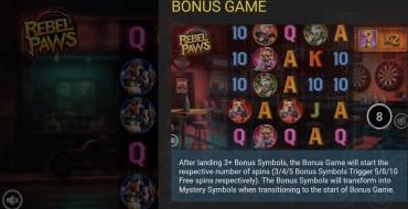 Rebel Paws: Bonus Spiele
