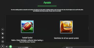 Red Zone Blitz: Auszahlungstabelle