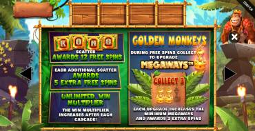 Return of Kong Megaways: Gratisdrehs und/oder Neudrehungen
