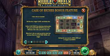 Riddle Reels: A Case of Riches: Bonus-Spiel