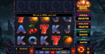 Sizzling Eggs: Spielautomat