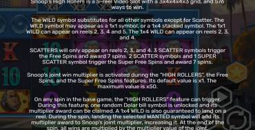 Snoops High Rollers: Regeln