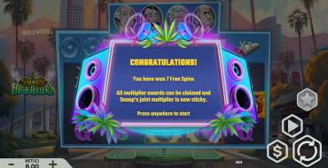Snoops High Rollers: Gratisdrehs und/oder Neudrehungen