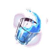 Soju Bomb: Schusssymbol (blau)