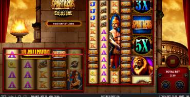 Spartacus Super Colossal Reels: Gewinne