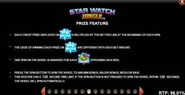 Star Watch Jungle: Bonus Spiele