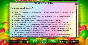 Stickers: Regeln