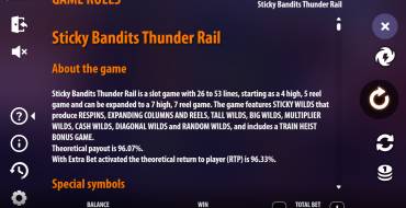 Sticky Bandits Thunder Rail: Regeln