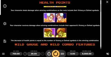Street Fighter II: The World Warrior: Gesundheitspunkte