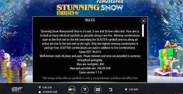 Stunning Snow Remastered Dice: Regeln