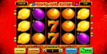 Super Hot Fruits: Spielautomat