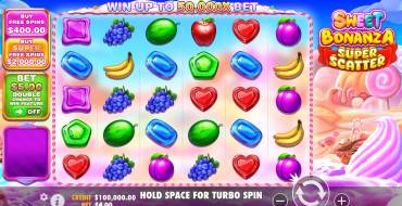 Sweet Bonanza Super Scatter: Spielautomat