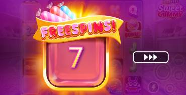 Sweet Gummy: Gratisdrehs und/oder Neudrehungen