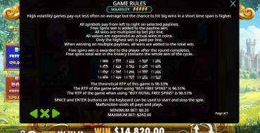 The Dog House – Royal Hunt: Auszahlungstabelle