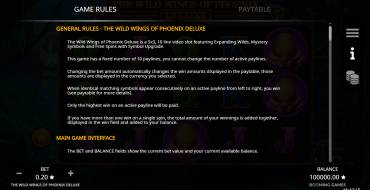 The Wild Wings of Phoenix Deluxe: Regeln