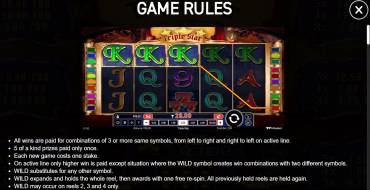 Triple Star: Regeln