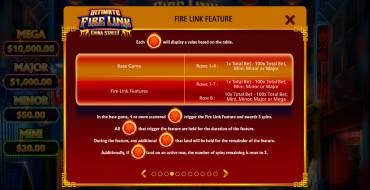 Ultimate Fire Link China Street: Bonus Spiele