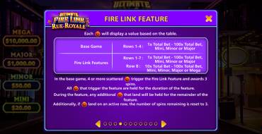 Ultimate Fire Link Rue Royale: Bonus Spiele