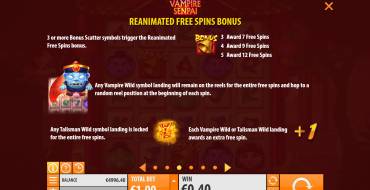 Vampire Senpai: Gratis-Spins