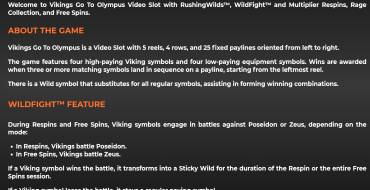 Vikings Go To Olympus WildFigh RushingWilds: Regeln