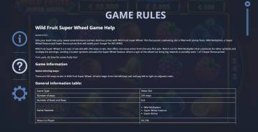 Wild Fruit Super Wheel: Regeln