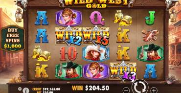 Wild West Gold: Der Hauptbildschirm