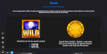 Wolf Strike Hold and Win Extra: Auszahlungstabelle
