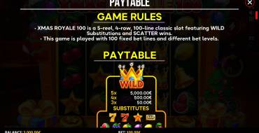 Xmas Royale 100: Regeln
