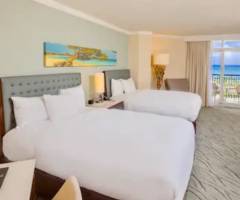 Casino Aruba at Hilton: Teilweise Meerblick Palm-Beach Club 2 Queensbetten
