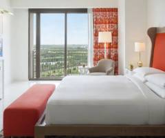 Baha Mar Casino Bahamas: Zwei-Schlafzimmer-Residenz mit Blick auf den Springbrunnen mit einem Zimmer mit King-Bett und einem Zimmer mit zwei Queen-Betten (Ostturm)