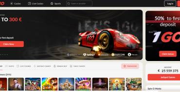 50 freespins for signing up at 1GO Casino: 1GO Online-Kasino