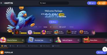 50 freespins for new players at Martin Casino: Martin Online Kasino