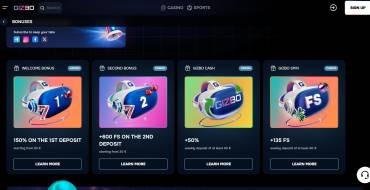 50 no-deposit freespins at GIZBO: GIZBO Online-Kasino