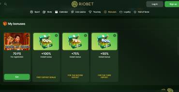 70 FS on Book of Dead slot for new Riobet players: Riobet online casino