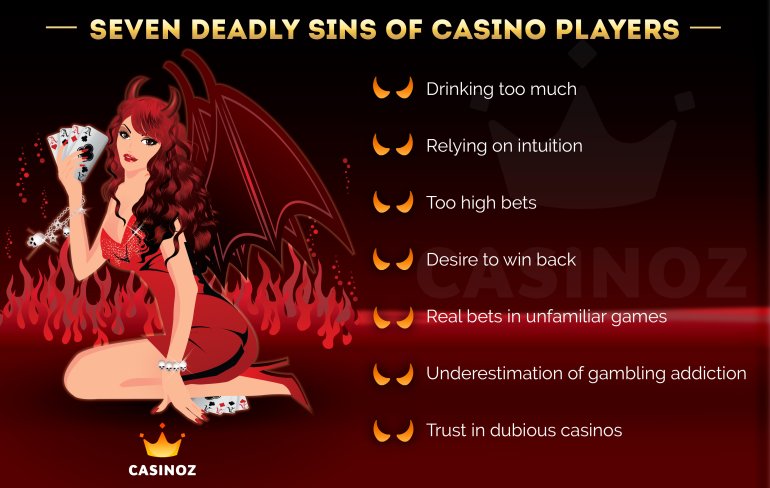 Die sieben Todsünden der Casinospieler