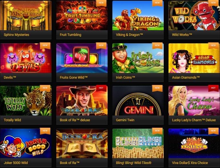 Progressive Spielautomaten von Novomatic