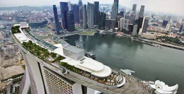 Marina Bay Sands: Ansicht von oben