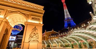 Paris Resort Casino: Blick auf den Eiffelturm