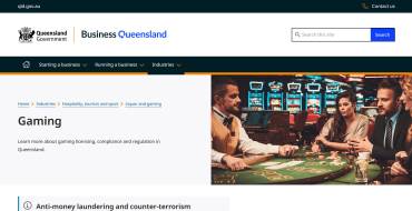 Queensland Office of Liquor and Gaming Regulation: Website der Regierung von Queensland